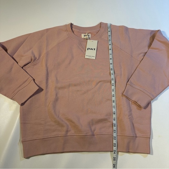 NWT Pact 100% Organic Cotton Pale Mauve French Terry 2-Piece Lounge Sweatsuit - Picture 5 of 9